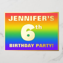 6. Geburtstagsparty: Spaß, farbenfrohe Regenbogenm