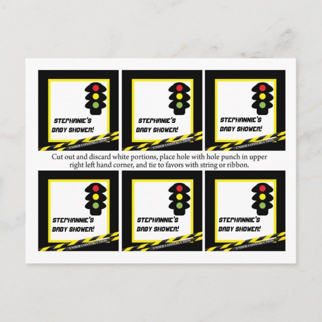 6 Gefältester Bau Einladungspostkarte (Vorderseite)