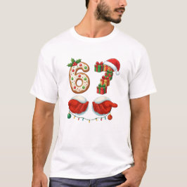 “6 Gifts & Santa Hands” Cookie for brothers  T-Shirt