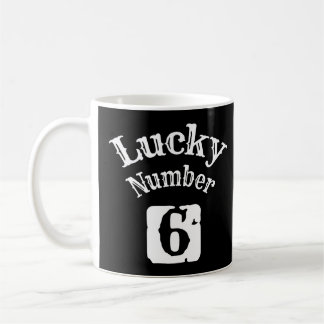 6 - Glückszahl 6 Glück Kaffeetasse