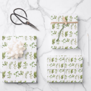 6 HERBES FRAÎCHES Papier à enveloppement plat