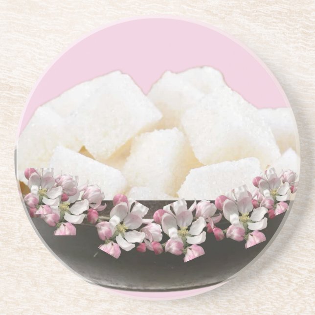 6. Hochzeitstag, Eisen und Zucker Getränkeuntersetzer (Vorne)