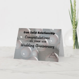 6. Hochzeitstag Karte