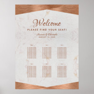 6 Imitate für Hochzeitskartentafeln mit Tisch und  Poster