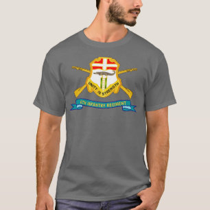 6. Infanterie-Regiment DUI w Br Ribbon X T-Shirt
