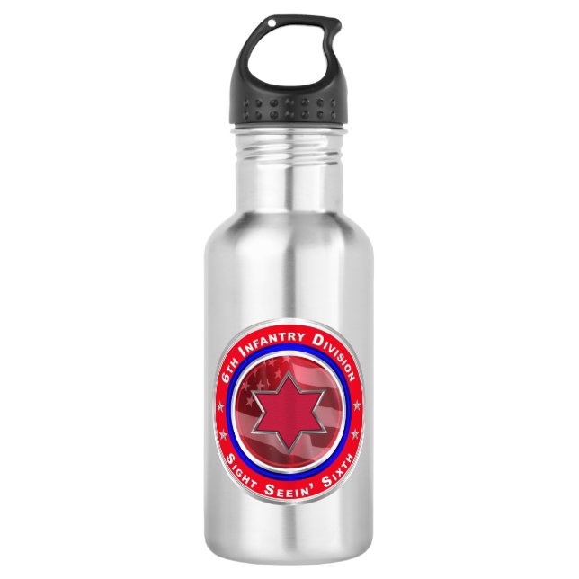 6. Infanterieabteilung Edelstahlflasche (Vorderseite)