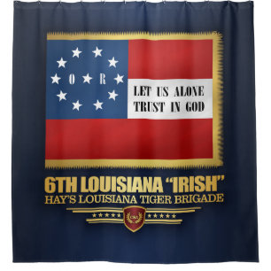 6. "Irische" Infanterie Louisianas Duschvorhang