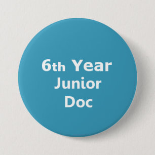 6. Jahr-Juniordoktor-Abzeichen Button