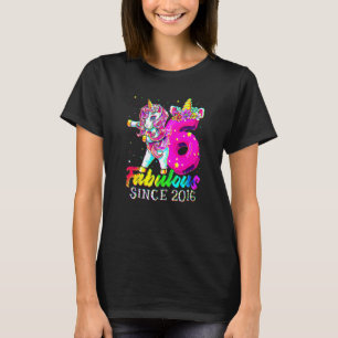 6 Jahre alt Einhorn Flossing 6. Geburtstag Girl Un T-Shirt