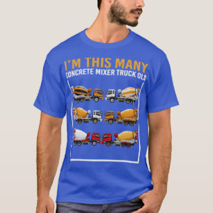 6 Jahre alt im so vielen Betonmischwagen 6th B T-Shirt