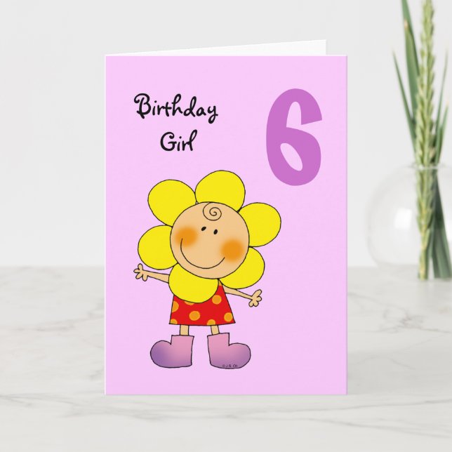 6 Jahre alte Geburtshelferin Karte (Vorderseite)