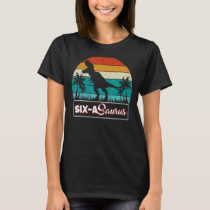 6 Jahre alter Dinosaurier Geburtstag 6. Rex Dino S T-Shirt