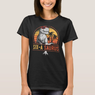 6 Jahre alter Dinosaurier Geburtstag Sechs a Sauru T-Shirt
