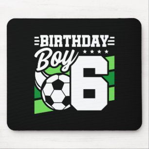 6-jähriger Fußballparty 6. Geburtstag Junge  Mousepad