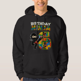 6-jähriger Ninja-Junge - Ninja-Geburtstagsartikel Hoodie