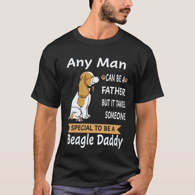 6 Jeder Mann - Beagle Daddy Beagle T-Shirt (Vorderseite)
