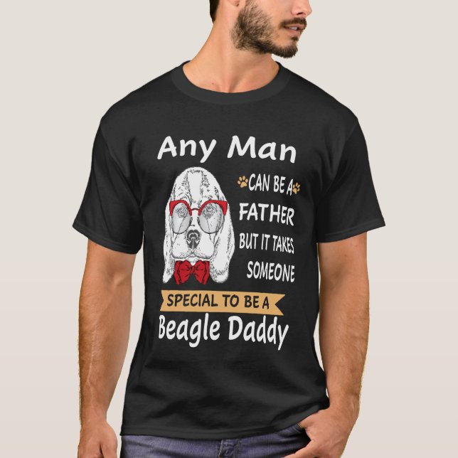 6 Jeder Mann - Beagle Daddy T-Shirt (Vorderseite)