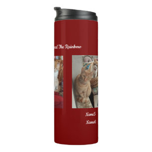 6 Katzen Foto und Name, Andenken, Erstelle dein ei Thermosbecher