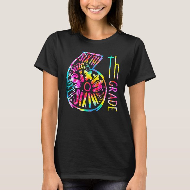 6. Klasse Hallo Sechste Klasse Platz zurück zur Sc T-Shirt (Vorderseite)