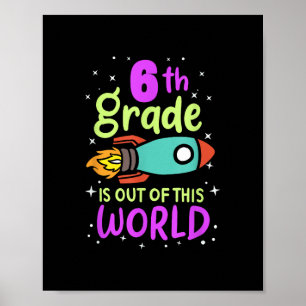 6. Klasse ist aus diesem Weltklasseraketen-Costu Poster