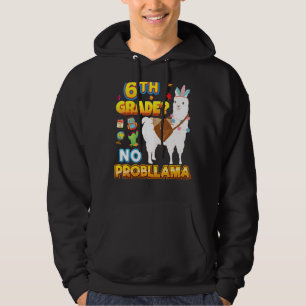 6. Klasse No Probllama Zurück zur Schule Llama-Pro Hoodie
