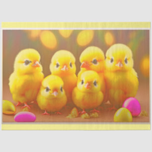 6 Kleine Osterchicks-Sammlung Seidenpapier