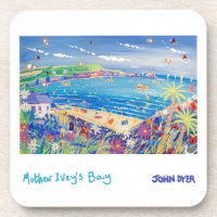 6 Kunst-Untersetzer: Mutter Iveys Bucht Cornwall
