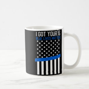 6 Law Enforcement Flagge Polizei Dünne Blaue Linie Kaffeetasse