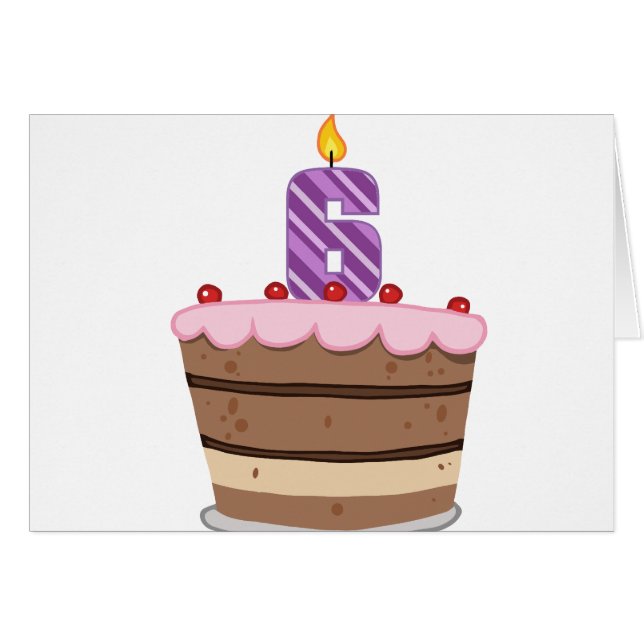 6. Lebensjahr am Geburtstag (Vorderseite (Horizontal))