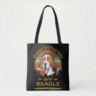 6 Leicht vom Beagle abgelenkt Tasche