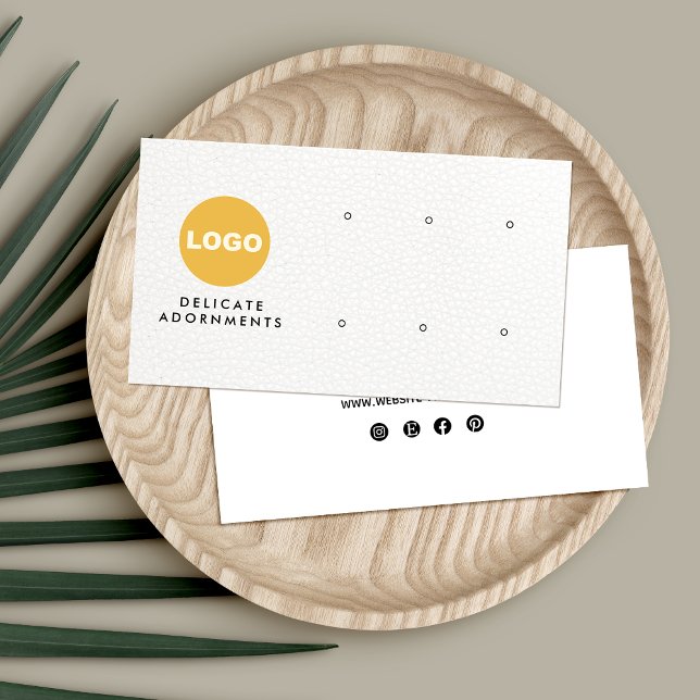 6 Logokombination mit weißem Leder mit Lötkolben Visitenkarte (Von Creator hochgeladen)