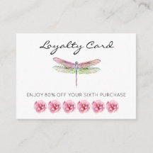 *~* 6 Loyalitätskarte für Loyalty-Blume