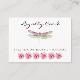 *~* 6 Loyalitätskarte für Loyalty-Blume Treuekarte