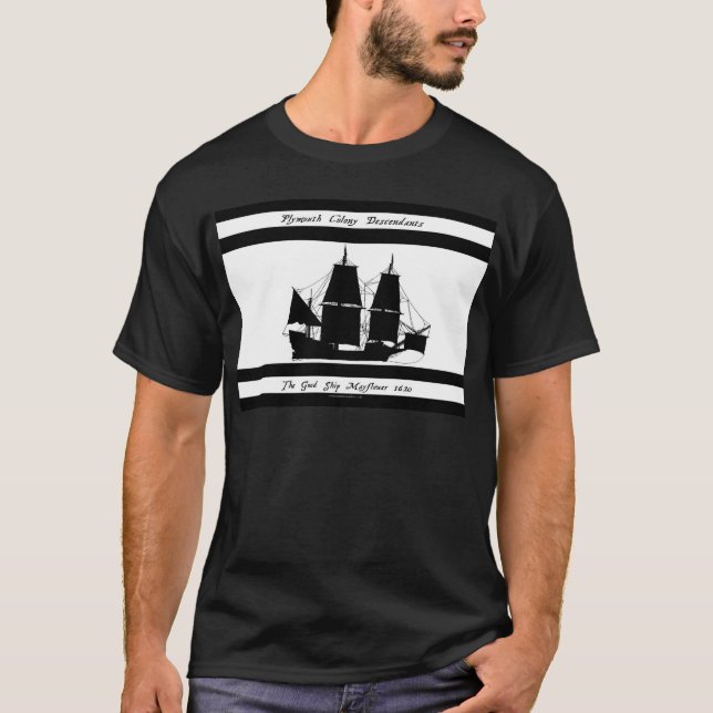 6 mayflower Nachkommen T-Shirt (Vorderseite)