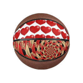 6" MINI BASKETBALL MIT HERZ FÜR EIN SCHWIMMBAD