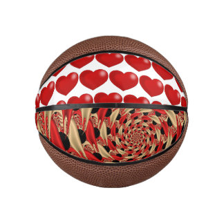 6" MINI BASKETBALL MIT HERZ FÜR EIN SCHWIMMBAD