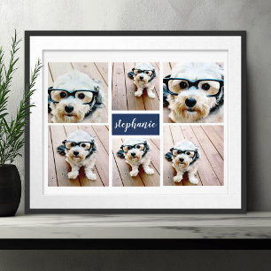 6 Minimalistischer Collage Name - Farbe bearbeiten Fotodruck