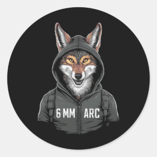6 mm Arc Coyote Shooting Sports Junting Runder Aufkleber
