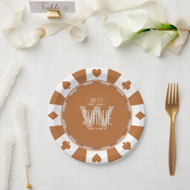 6 Möglichkeiten zur Personalisierung Ihres klassis Pappteller (Hochzeit)