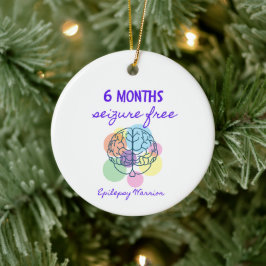 6 Monate Anfallsfrei Epilepsie Krieger Keramik Ornament
