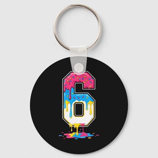 6 Number Seven Team Srts Ice Cream Drip Matching V Schlüsselanhänger (Vorderseite)