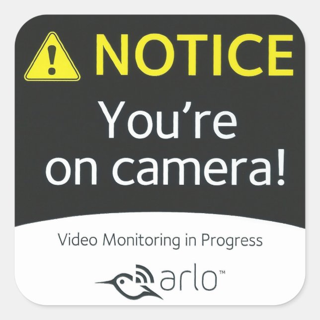 6 Original 3x3 Arlo Sticker (Vorderseite)