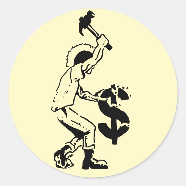 6 Pack Anarcho-punk Stickers (Vorderseite)