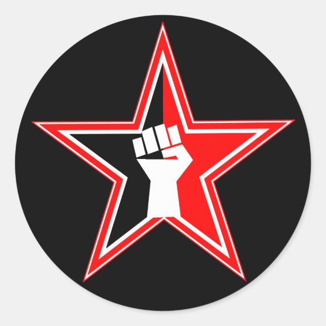 6 Pack Anarcho-Syndikalist Revolutionäre Stickers (Vorderseite)