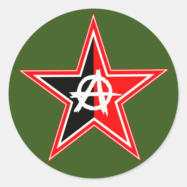 6 Pack Stickers révolutionnaires anarcho-syndicali (Devant)