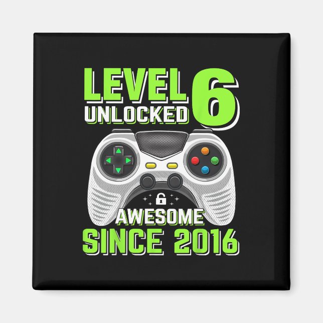 6 Phantastisches 2016-Videospiel Unlocks 6. Geburt Magnet (Vorne)