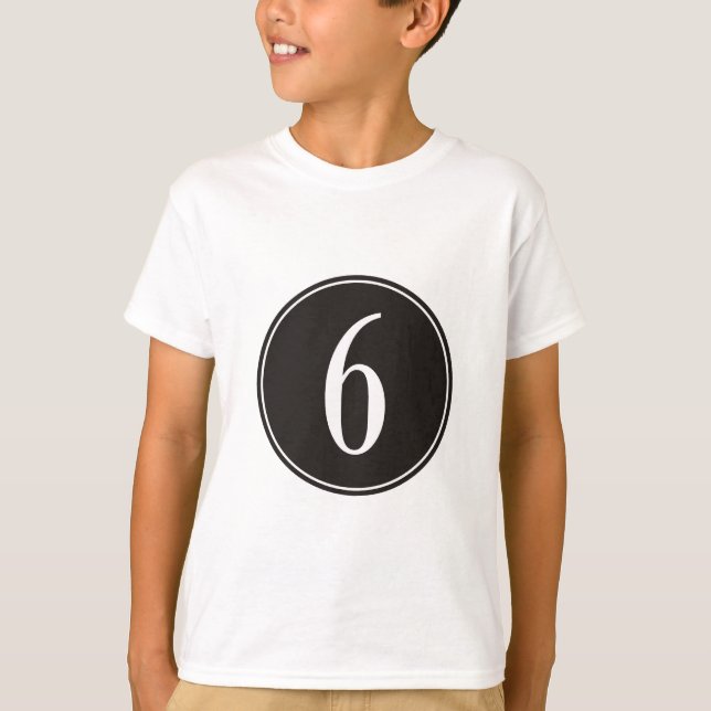 6 Schwarzer Kreis T-Shirt (Vorderseite)