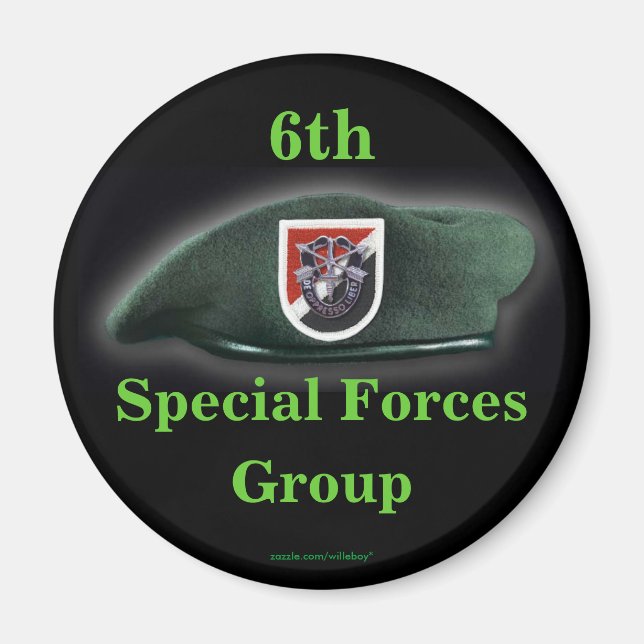 6. Spezialkräfte Grüne Berets vietnam Magnet (Vorne)