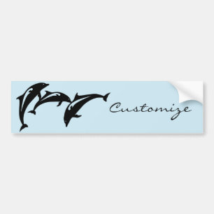 6 Sprungporpoises Thunder_Cove Autoaufkleber