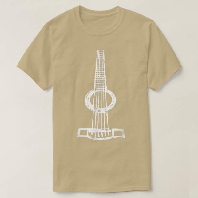 6 String Acoustic GuitarGuitar  T-Shirt (Design vorne)